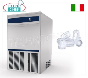 HOLLOW CUBES ICE MAKER, yield 45 Kg/24 h, Storage 16 Kg