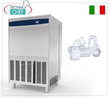 FABBRICATORE di GHIACCIO a CUBETTI CAVI, resa 20 Kg/24 h, Deposito 5 Kg