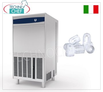 FABBRICATORE di GHIACCIO a CUBETTI CAVI, resa 20 Kg/24 h, Deposito 5 Kg