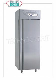 Removable Fridge Wardrobe 1 Door, lt.700, Professional Refrigerator 1 door, removable, ventilated, temp. -2 ° + 8 °, lt.700, stainless steel 304