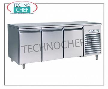 Removable refrigerated tables Removable refrigerated table, 3 doors, ventilated, temp. -10°-25°, 441 liters.