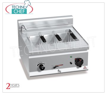 TECHNOCHEF - COUNTERTOP ELECTRIC PASTA COOKER, 25 lt. stainless steel bowl, Mod.E6CP6B COUNTERTOP ELECTRIC PASTA COOKER, BERTOS, PLUS 600 Line, PASTA ITALY Series, with 25 lt stainless steel bowl, V.380/3+N, Weight 27 Kg, Kw.8,25, dim.mm.600x600x290h