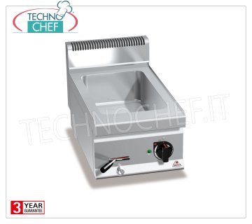 TECHNOCHEF - Professional Bench Electric Bain-marie, Capacity 1 x GN 1/1, Mod.E7BM4B ELECTRIC BAIN MARIE, BERTOS, MACROS 700 Line, CONSTANT Series, with bowl for 1 GN 1/1 bowl (not included), V.230 / 1, Kw.1.2, Weight 17 Kg, dim.mm.400x700x290h