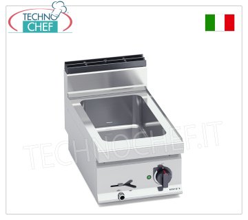 TECHNOCHEF - Professional Electric Countertop Bain-Marie, Capacity 1 x GN 1/1, Mod.E7BM4B ELECTRIC COUNTER BAIN MARIE, BERTOS, MACROS 700 Line, CONSTANT Series, with tank for 1 GN 1/1 container (excluded), V.230/1, Kw.1.2, Weight 17 Kg, dim.mm.400x700x290h