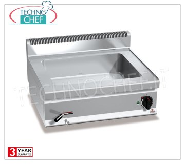 TECHNOCHEF - Professional Bench Electric Bain-marie, Capacity 2 x GN 1/1, Mod.E7BM8B ELECTRIC BAIN MARIE from BANCO, BERTOS, MACROS 700 Line, CONSTANT Series, with tank for 2 GN 1/1 basins (not included), V.230 / 1, Kw.2,4, Weight 28 Kg, dim.mm.800x700x290h