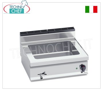 TECHNOCHEF - Professional Electric Countertop Bain-Marie, Capacity 2 x GN 1/1, Mod.E7BM8B ELECTRIC BAIN MARIE from the COUNTER, BERTOS, MACROS 700 Line, CONSTANT Series, with tank for 2 GN 1/1 containers (excluded), V.230/1, Kw.2.4, Weight 28 Kg, dim.mm.800x700x290h