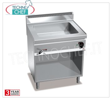 TECHNOCHEF - Professional Electric Bain Marie on Open Compartment, Capacity 2 x GN 1/1, Mod.E7BM8M ELECTRIC BAIN MARIE on DAY COMPARTMENT, BERTOS, MACROS 700 Line, CONSTANT Series, with basin for 2 GN 1/1 containers (not included), V.230 / 1, Kw.2,4, Weight 46 Kg, dim.mm.800x700x900h