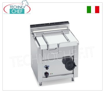 Technochef - Electric bratt pan, manual tilting, 60 lt capacity, Mod.E7BR8/I Electric tilting bratt pan, BERTOS, MACROS 700 line, HIGH-TECH MAXI series, with 60 liter stainless steel bowl, manual tilting, V.400/3+N, Kw.9.00, Weight 112 Kg, dim.mm.800x700x900h