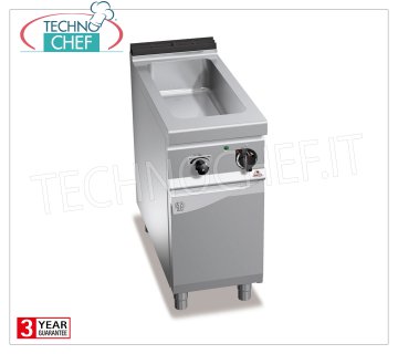 TECHNOCHEF - Professional Electric Bain Marie on Open Compartment, Cap.1xGN 1/1 + 1xGN 1/3, Mod.E9BM4M ELECTRIC BAIN-MARIE on DAY COMPARTMENT, BERTOS, MAXIMA 900 Line, CONSTANT Series, with tank for 1 GN 1/1 bowl + 1 GN 1/3 bowl (not included), V.230 / 1, Kw.1,5, Weight 33 Kg, dim.mm.400x900x900h
