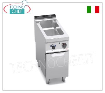 TECHNOCHEF - Professional Electric Bain-Marie on Open Cabinet, Cap.1xGN 1/1+1xGN 1/3, Mod.E9BM4M ELECTRIC BAIN MARIE on OPEN CABINET, BERTOS, MAXIMA 900 Line, CONSTANT Series, with tank for 1 GN 1/1 tray + 1 GN 1/3 tray (excluded), V.230/1, Kw.1.5, Weight 33 Kg, dim.mm.400x900x900h