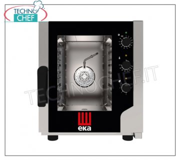 Tecnoeka - CONVECTION STEAM OVEN Electric for 5 trays GN 2/3 (mm 354x325), mod. EKF523NUD CONVENTION STEAM OVEN Electric Ventilated, Professional with cooking chamber for 5 GASTRO-NORM 2/3 TRAYS (mm.354x325) ELECTROMECHANICAL CONTROLS, V.230/1, Kw.3,2, Weight Kg.40, external dim.mm.550x754x662h