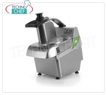FAMA - Professional Electric Vegetable Slicer, ÈLITE Line, Mod.FTV400 Electric table top vegetable cutter, ÈLITE line, made with AISI 304 stainless steel body, digital keyboard, without discs, V.230 / 1, Kw.0.58, Weight 20 Kg, dim.mm.280x490x530h