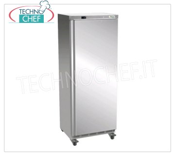 Forcar - 1 Door Fridge Cabinet, lt.641, Ventilated, Temp. + 2 ° / + 8 ° C, Class C, mod.G-ER700SS 1 Door Refrigerator Cabinet, Professional, external structure in 430 stainless steel, internal in ABS, lt. 641, Temp. -2 ° / + 8 ° C, ECOLOGICAL in Class C, Gas R600a, Ventilated, V.230 / 1, Kw .0,3, Weight 105 Kg, dim.mm.777x730x1895h