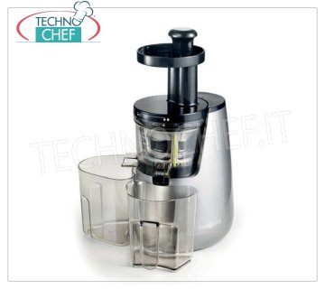 LOW SPEED JUICE EXTRACTOR from FRUIT and VEGETABLES, mod.EST40 COLD JUICE EXTRACTOR for FRUITS and VEGETABLES, low speed 40 rpm, V.230 / 1, Kw.0.25, Weight 6.4 Kg, dim.mm.165x215x400h