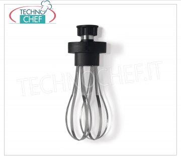 Fama - FRUSTA Heavy tool for immersion mixer, Mod.FAF Stainless steel whisk suitable for Professional Mixer Engine Block Mod.350 / 450/550/650 VV, Weight 1.05 Kg.