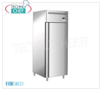 Forcold - 1 Door Refrigerated Cabinet, 650 lt, Ventilated, Temp.-2°/+8°C, Class D, Mod.G-GN650TN-FC 1 Door Refrigerator Cabinet, Professional, lt.650, Temp.-2°/+8°C, ECOLOGICAL in Class D, Gas R290, Ventilated, Gastronorm 2/1, V.230/1, Kw.0,305, Weight 120 Kg , dim.mm.740x830x2010h.