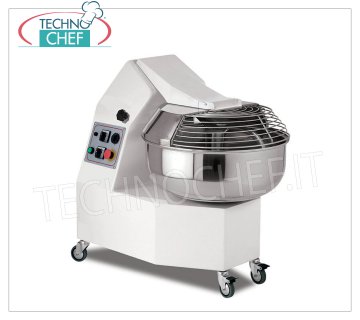 25 Kg FORK MIXER, 30 lt BOWL, for PIZZA, Bread and PASTA Fork mixer with 30 liter bowl, dough capacity 25 Kg, V 230/1, kW 1,1, Weight Kg. 140, dim. mm 850x500x755h