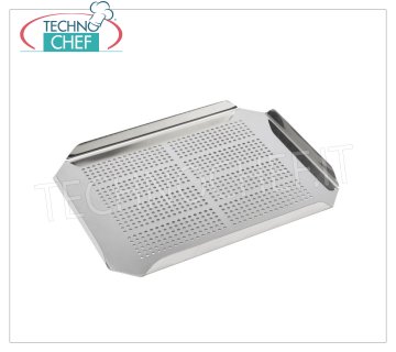 Technochef - FALSE BOTTOM INOX GN 1/2 Perforated false bottom in Gastronorm 1/2 stainless steel, dim.mm.200x260