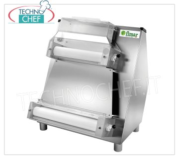 FIMAR - Stainless steel pizza dough roller with two pairs of 420 mm parallel rollers