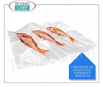 TECHNOCHEF - Vacuum bags - embossed thickness 105 microns, Pack of 100 pieces Embossed vacuum bags, 105 micron thickness, in pack of 100 pieces, format 150x300 mm