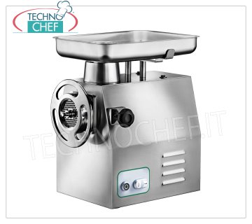 Fimar - Meat mincer Type 32, Professional with ALUMINUM grinding unit, Faired, mod.32/RS Meat mincer with stainless steel structure, aluminum grinding unit, 'TYPE 32' mouth, meat inlet diameter 52 mm, HOURLY PRODUCTION 500 kg/h, SINGLE-PHASE and THREE-PHASE versions