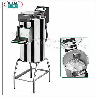 FIMAR - Technochef, Professional Washing Machine on Stand, load capacity Kg 10/18, Mod. LCF / 18 Flushing on a stand, production capacity Kg / h 220, mussels load Kg 10/18, V 400/3, Kw 0.90, dimensions mm 380x770x1230h