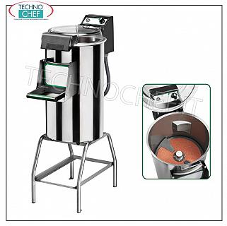 FIMAR - Technochef, Professional potato peeler on stand, load capacity Kg 10, Mod.PPF / 10 Potato peeler on stand, maximum cycle load Kg. 10, production capacity Kg 120, V 400/3, Kw 0,75, dimensions 380x770x1160h mm