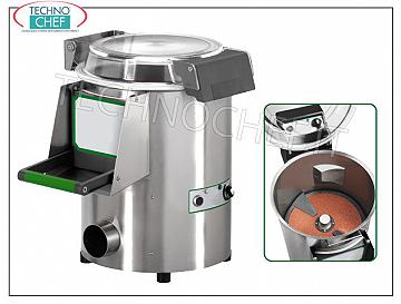 FIMAR - Technochef, Professional potato peeler, load capacity Kg 10, Mod.PPN / 10 Potato peeler, maximum cycle load Kg. 10, production capacity Kg 120, V 400/3, Kw 0,75, dimensions mm 400x770x860h