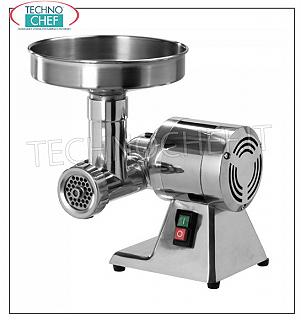 FIMAR - Meat mincer Type 8 - Semi-professional, mod.TR8 / D, Single phase V. 230/1 Meat mincer 'TYPE 8' with MOUTH diameter 52 mm, HOURLY YIELD Kg 50, Removable meat grinding body in Aluminum, V. 230/1, Kw 0.37, dimensions 330x300x360h mm