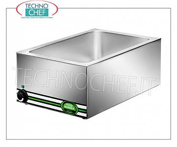 Chafing dish / Warmers Electric electric bain-marie, capacity 1 basin GN 1/1 (mm 530x325x150h), adjustable temperature from + 30 ° to + 90 ° C, V.230 / 1, Kw.1,2, dim.mm.570x370x220h