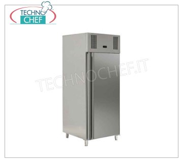 FORCAR - Freezer-Freezer Cabinet 1 Door, lt.650, Temp. -18°/-22°C, Class E, INOX 201 Freezer-Freezer Cabinet 1 Door, Professional, INOX 201, lt.650, Temp. -18°/-22°C, Ventilated Refrigeration, ECOLOGICAL in Class E, Gas R290a, Gastronorm 2/1, V.230/1, Kw .0,520, Weight 124 Kg, dim.mm.740x830x2010h