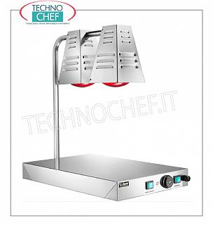 hot counters with heating lamp 