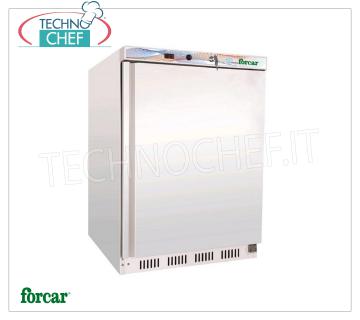 Forcar - Freezer-Freezer Cabinet, lt.120, STATIC with FIXED EVAPORATING TOPS, Temp.-18°/-22°C, Class A, mod.G-EF200 1 Door Freezer-Freezer Cabinet, STATIC with FIXED EVAPORATING GRIDD TOPS, Professional, lt.120, Temp -18°/-22°C, ECOLOGICAL in CLASS A, GAS R600A, V. 230/1, Kw 0,105, Weight 45 Kg , dim.mm 600x585x855h