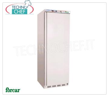 Forcar - Freezer-Freezer Cabinet, lt.340, Static with FIXED EVAPORATING GRILLED TOPS, Temp.-18°/-22°C, Class B, mod.G-EF400 Freezer-Freezer Cabinet, STATIC with FIXED EVAPORATING TOPS, Professional, 1 Door, lt.340, Temp.-18°/-22° C, ECOLOGICAL in CLASS B, GAS R600a, V. 230/1, Kw 0,15 , Weight 74 Kg, dim.mm.600x585x1855h