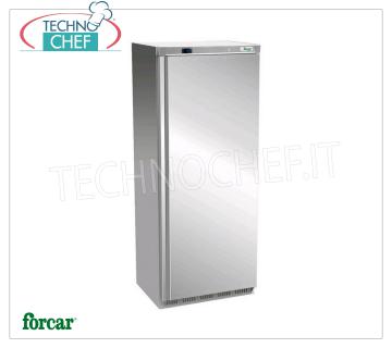 Forcar - Freezer-Freezer Cabinet, lt.641, Ventilated, Temp.-18°/-22°C, Class C, mod.G-EF700SS Freezer-Freezer Cabinet 1 Door, Professional, lt.641, Temp.-18°/-22°C, Ventilated, ECOLOGICAL in Class C, GAS R290, V.230/1, Kw.0,55, Weight 113 Kg, dim.mm.777x730x1895h