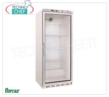 Technochef - REFRIGERATOR for DRINKS, 1 Door, Static, Temp.+2°/+8°C, lt.570, Class B, Mod.G-ER600G Professional Beverage Refrigerator, ECO Line, 1 Glass Door, external structure in white sheet metal, Static, temperature +2°/+8°C, capacity 570 litres, Class B, Led lighting, V.230/1, Kw.0,185, Weight 93 Kg, dim.mm.777x695x1895h