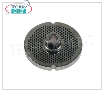 Stainless steel perforated mold Ø 2 mm, Mod.12 Stainless steel perforated mould, diameter 70 mm, for Mod.12 meat mincer - with 2 mm diameter holes