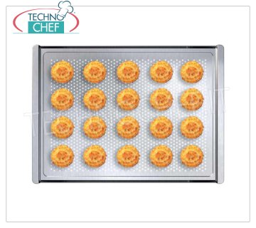 SPIDOCOOK - Micro-perforated aluminum tray, Mod.FORO.BAKE Micro-perforated aluminum tray, dim.mm.460x330 - UNIT PRICE - Available in PACKAGES of 2 pieces