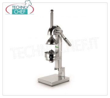 Professional Lever-Pomegranate Juicer, Code FPM Manual Lever-Pomegranate Squeezer with squeezing part in stainless steel, dim.mm.220x220x630h