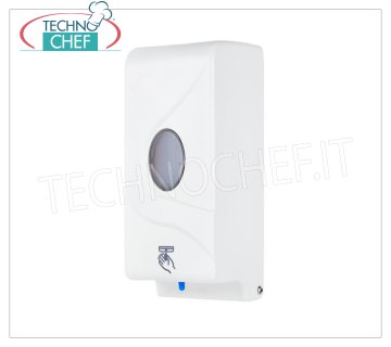 Automatic dispenser for sanitizing gel or hand washing soap 800 ml Automatic dispenser for sanitizing gel or handwashing soap, capacity up to 800 ml - built in antibacterial ABS, weight 0.5 Kg, dimensions 106 x122x270h mm