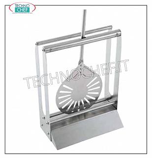 Pizza shovels, blade holders, accessories Pallet rest in stainless steel, size up to 26, dim. mm 300x160x390h