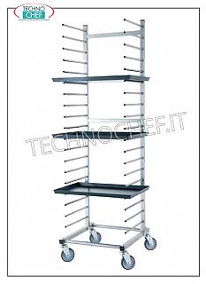 trolleys for pizza/pastry baking-pans 