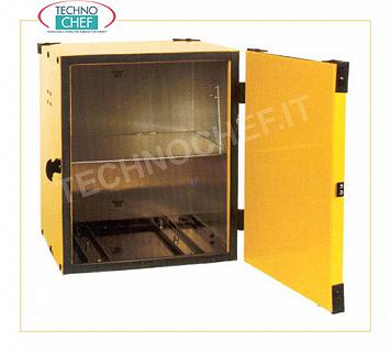 Pizza box, isothermal Pizza box with shelf for two thermal bags, capacity 10 cartons of 33 cm, dim. mm 470x470x520h