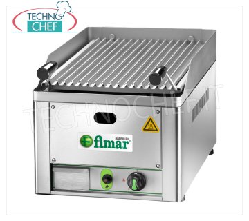 Fimar - LAVA GAS STONE GRID, 1 TOP module, Mod.GL33 Gas lava stone grill, 1 top module complete with grilled meat, 6.5 Kw heat output, dimensions mm. 330x540x220h.