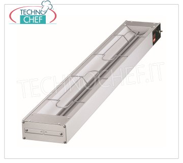 Technochef - HOT INFRARED TOP for Shelves, Mod.GRAH HOT infrared hob on aluminum frame for shelf, V.230 / 1, W.350, dim.mm.457x152x64h