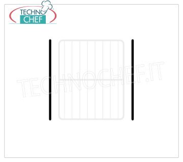 Pair of stainless steel guides Pair of stainless steel guides for GN 2/1 grids (mm 650x530)