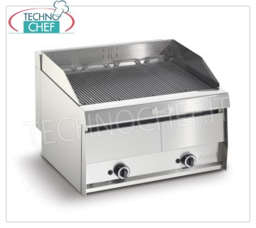 GRILL VAPOR GAS TOP version, POWER Line, Double Module - ARRIS - 700 SERIES - Request a Quote GRILL VAPOR GAS TOP version, POWER Line, DOUBLE MODULE with independent controls with 760x470 mm COOKING AREA, complete with rod grate, device for hob adjustment, thermal power 21.00 kw, Weight 83 Kg, dim.mm.800x700x440h