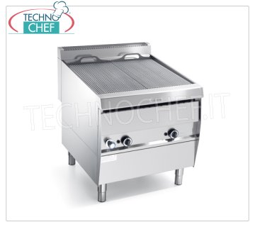 GRILL VAPOR GAS MOBILE version, 2 Modules - ARRIS - 900 Series - Request a Quote GRILL VAPOR GAS cabinet version, DOUBLE MODULE with independent controls 2 COOKING ZONES measuring 390x470 mm, complete with rod grill, thermal power 26.00 kw, external dimensions 800x900x850h mm