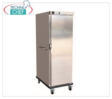 Cabinet and heated tray trolley, for 20 GN 1/1 trays, Mod.HE290 Cabinet and heated tray trolley, for 20 GN 1/1 trays, ventilated, temp.+30°/+90°C, with side handle, V.230/1, Kw.0.8, dim.mm.830x672x1776h