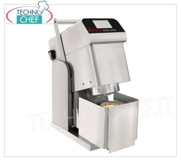 Professional Kitchen Robot for Emulsifying Ice Cream and Frozen Food, Max Cup Capacity 1.8 l, Mod.GIAZ Professional food processor for emulsifying ice cream and frozen food, 8 blade speeds, max cup capacity lt.1,8, V.230/1, Kw.1,8, Weight 45 Kg, dim.mm.320x420x638h
